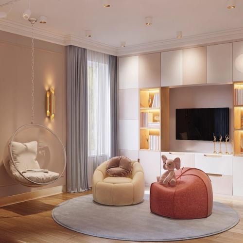 Игровая комната для двух маленьких принцесс. 02