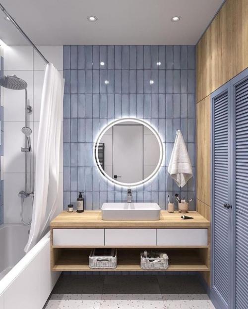 А какую ванную комнаты вы бы выбрали из этих двух? 04