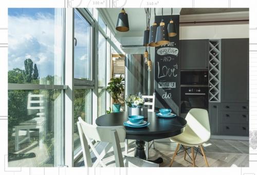 Квартира с диагональными стенами. 05