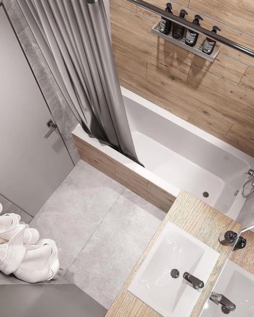 А какую ванную комнаты вы бы выбрали из этих двух? 03