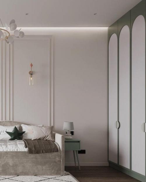 Красивый и нежный дизайн - проект детской комнаты. 07