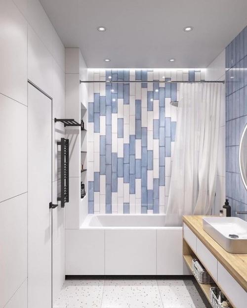 А какую ванную комнаты вы бы выбрали из этих двух? 05