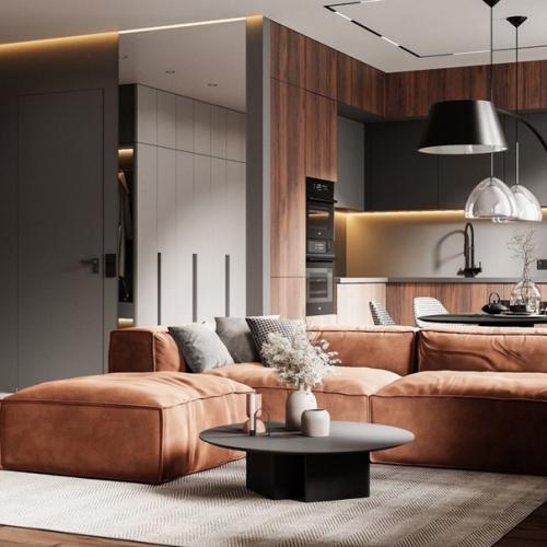 Ух какой стильный дизайн - проект квартиры. 06