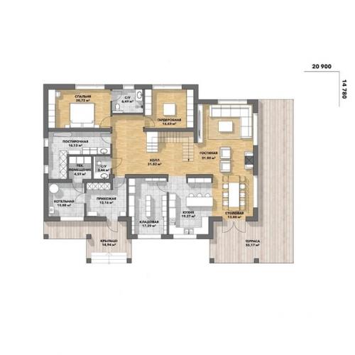 Дизайн - проект шикарного загородного дома. 01