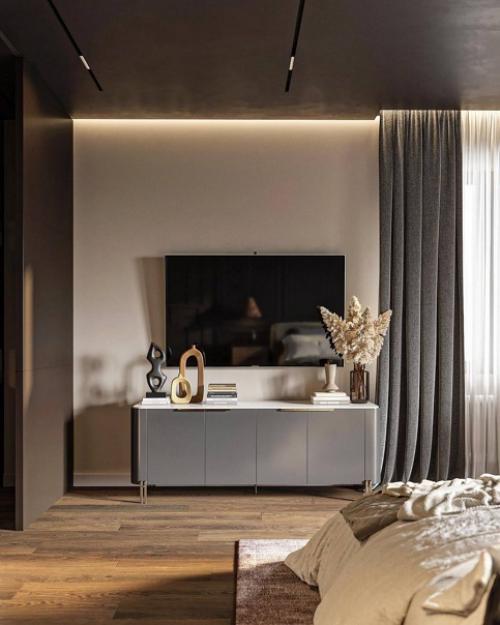 Тёплая и обволакивающая спальня Горячий Шоколад! 05