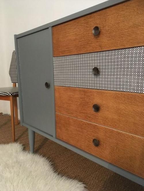 Идеи по перекрашиванию мебели середины прошлого века. 06