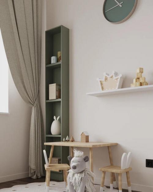 Красивый и нежный дизайн - проект детской комнаты. 08