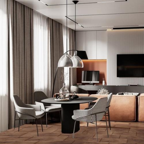 Ух какой стильный дизайн - проект квартиры. 05