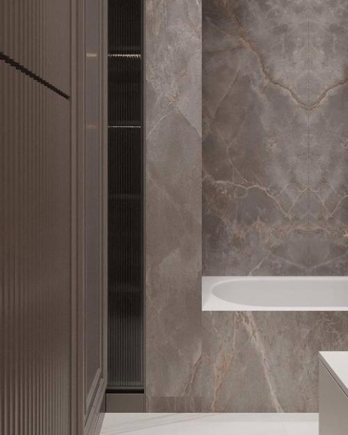 В этой ванной комнате царит благородная атмосфера. 05