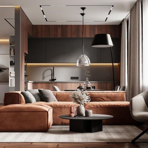 Ух какой стильный дизайн - проект квартиры. 01