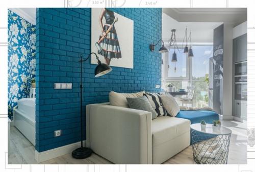 Квартира с диагональными стенами. 01