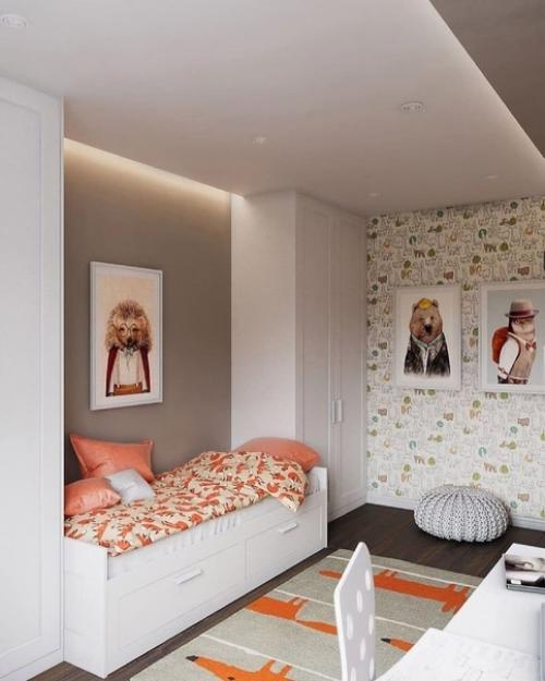 Интересная и стильная детская комната. 01