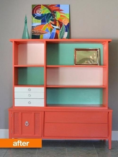 Идеи по перекрашиванию мебели середины прошлого века. 04