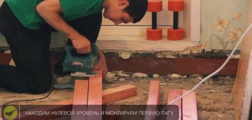 Пол из фанеры по лагам. 02 Пол из фанеры по лагам. 02