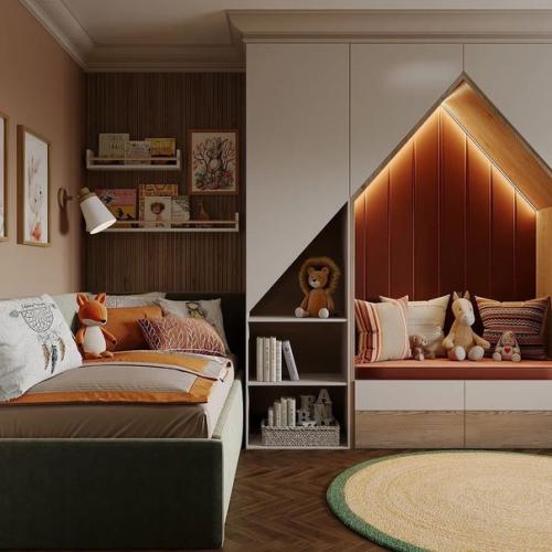 Очень уютная детская комната. 03