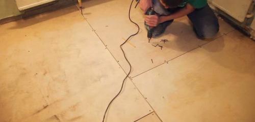 Пол из фанеры по лагам. 08 Пол из фанеры по лагам. 08