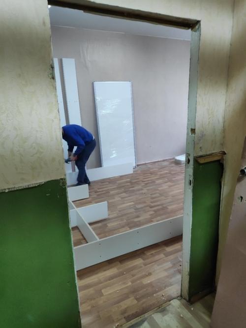 А у нас вот такой был ремонт. 03