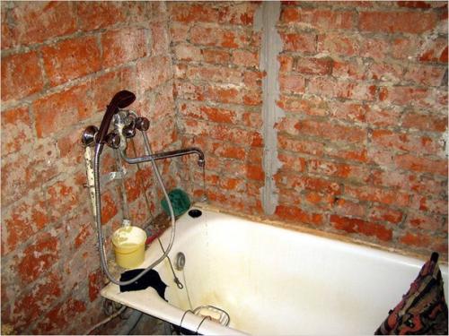 Как выровнять стены в ванной. 01