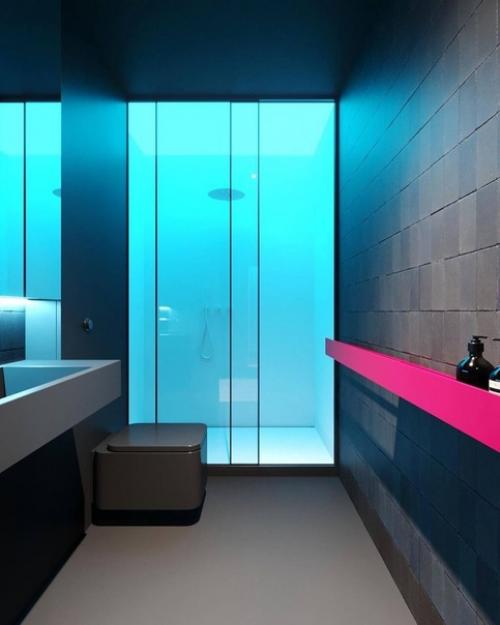 Кричащий, яркий и местами пёстрый интерьер квартиры для настоящего гурмана цвета и контрастов. 05