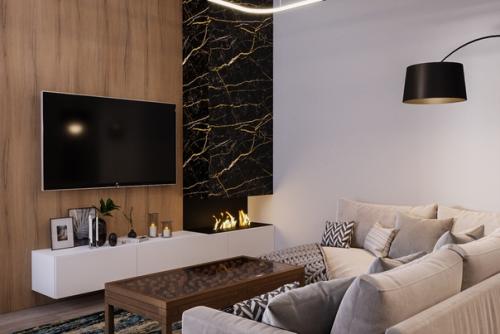 Дизайн четырехкомнатной квартиры в современном стиле. 02