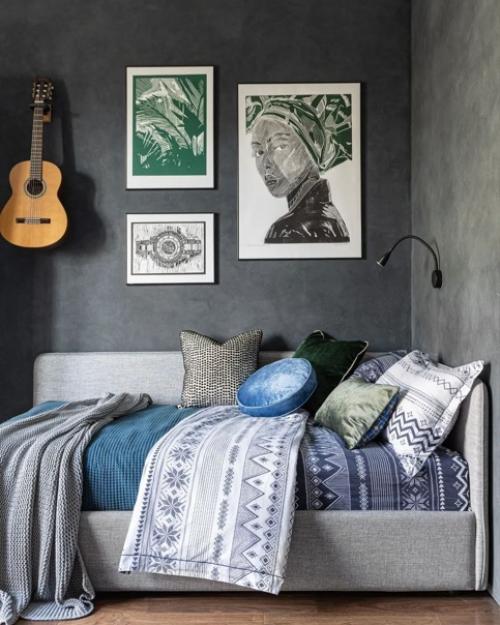 Постеры - хорошая альтернатива живописи в оформлении интерьера. 07