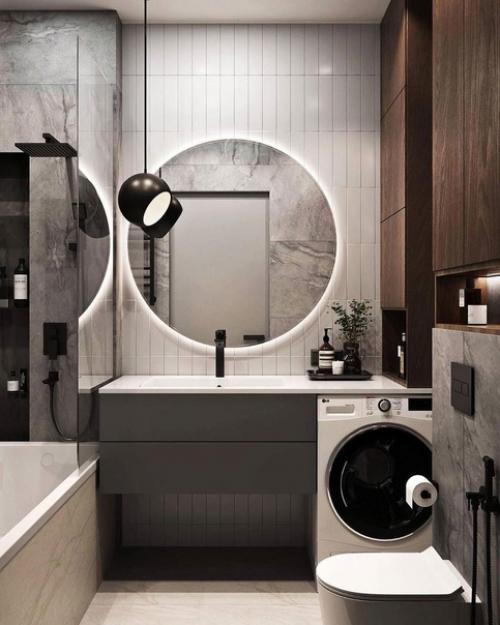 Безмятежность и элегантность: современный интерьер квартиры. 08