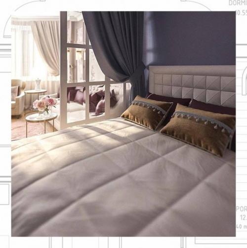 Для дизайна евродвухкомнатной квартиры отлично подходит классический вариант. 01