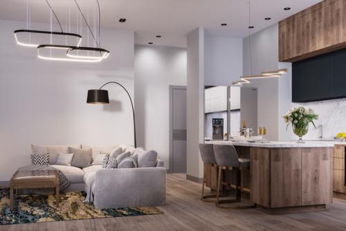 Дизайн четырехкомнатной квартиры в современном стиле. 01