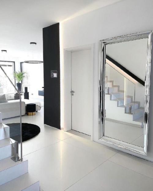 Красивый загородный дом с акцентом на черный цвет. 03