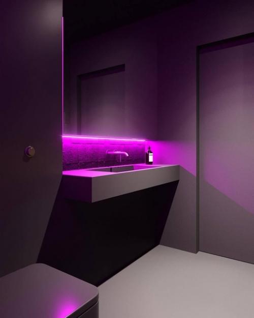 Кричащий, яркий и местами пёстрый интерьер квартиры для настоящего гурмана цвета и контрастов. 09