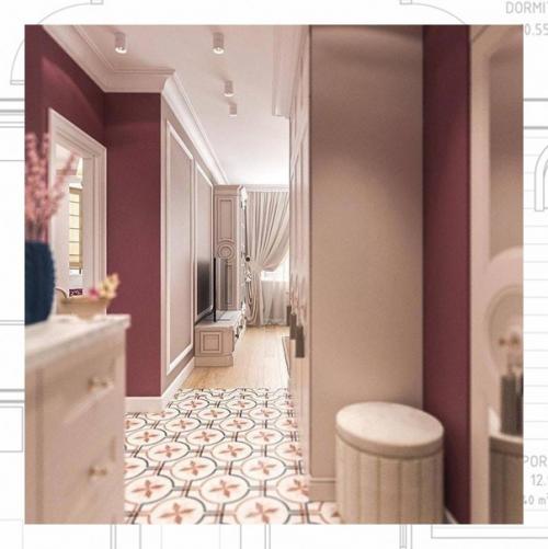 Для дизайна евродвухкомнатной квартиры отлично подходит классический вариант. 02