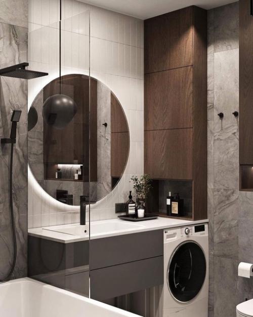 Безмятежность и элегантность: современный интерьер квартиры. 09