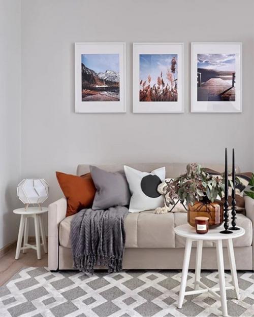 Постеры - хорошая альтернатива живописи в оформлении интерьера. 09