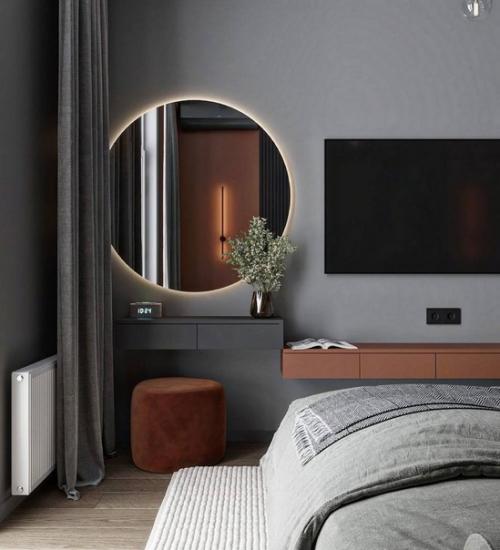 Интерьер спальни площадью 14 кв. 01