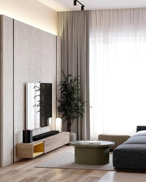 Интерьер просторной квартиры в доме премиум класса. 09