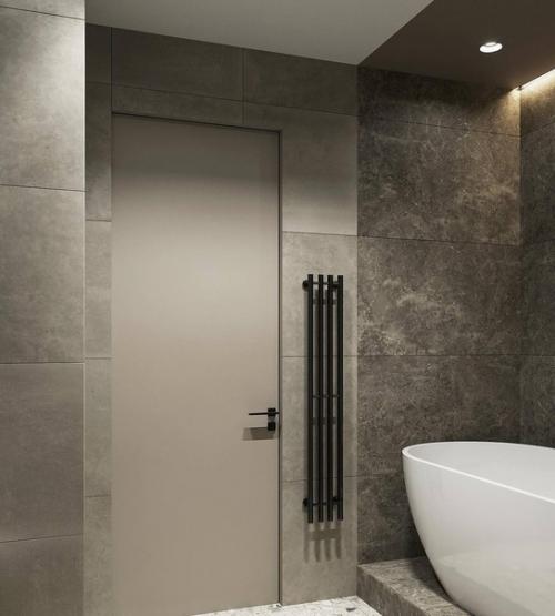 Черная фурнитура отлично сочетается с различными оттенками плитки и стен, позволяя создать уникальный дизайн интерьера. 02