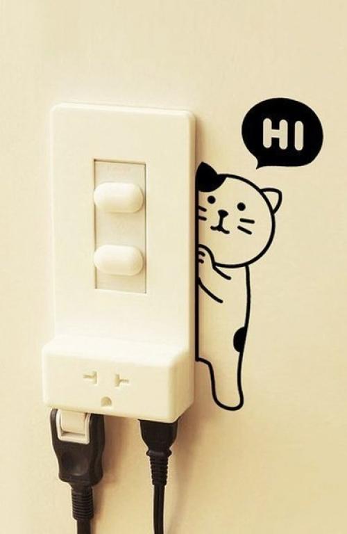 Оформление розеток и выключателей. 01