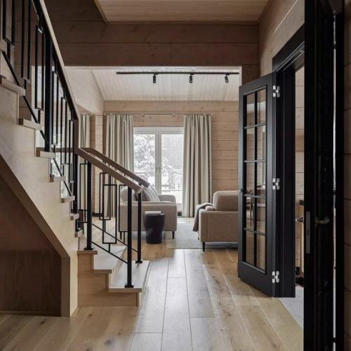 В этом доме основным материалом стало дерево - тёплое, живое, тактильное. 01 В этом доме основным материалом стало дерево - тёплое, живое, тактильное. 01