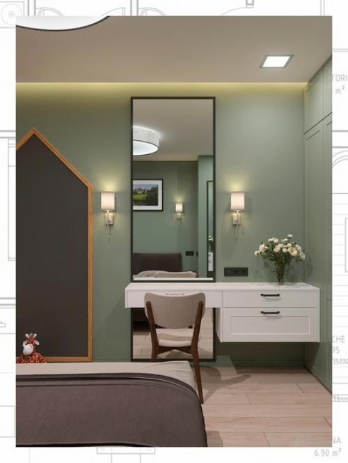 Благодаря грамотной перепланировке и зонированию, получается добиться по-настоящему комфортного и красивого дизайна квартиры 45 кв. 03