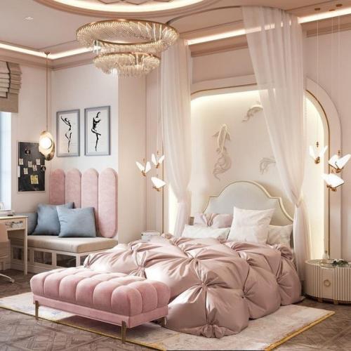 Нежный дизайн - проект детской комнаты для принцессы. 02