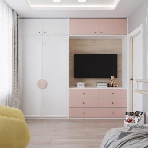 В этой комнате будет жить целеустремлённая и творческая девочка! 04