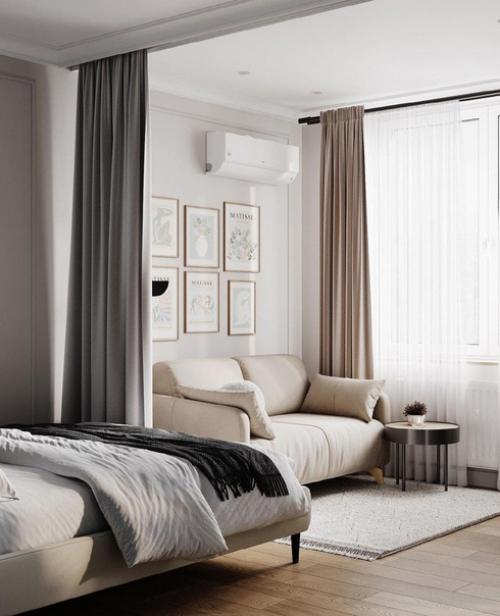 Симпатичный дизайн квартиры 37 кв. 05