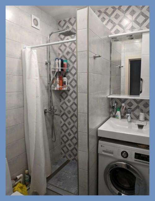 Небольшая хрущевка.  Сделали в квартире простой, без дизайнерских изысков, но практичный ремонт. 08