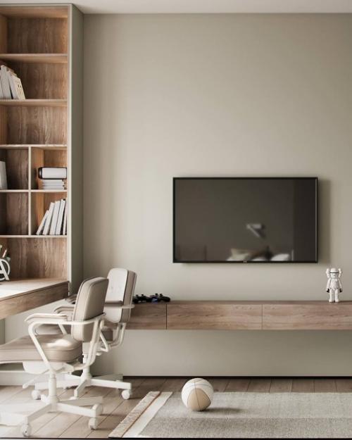 Интерьер детской комнаты площадью 15 кв. 05