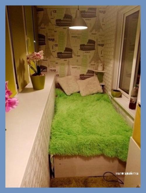 Таким образом, если у вас однокомнатная квартира, ребенку можно сделать комфортную комнату на утепленном балконе. 03