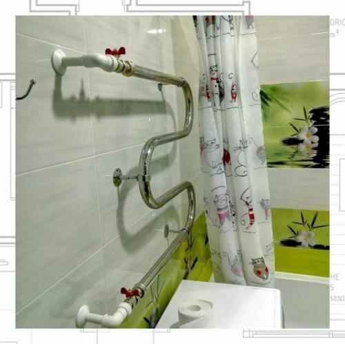 Вот такую ванную комнату сделал муж. 03