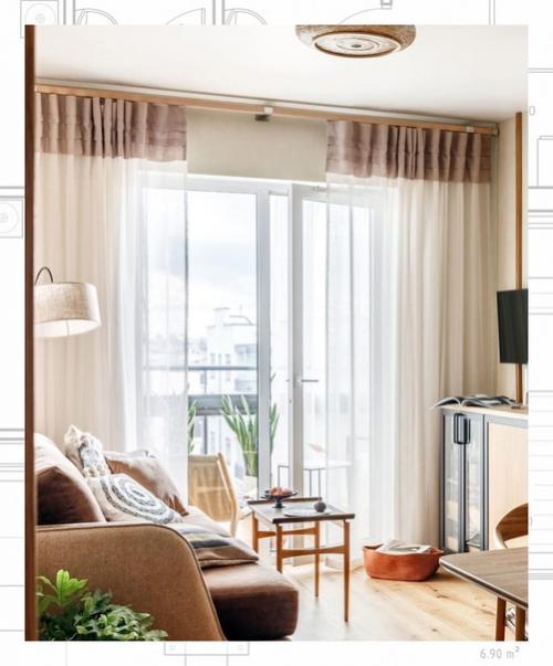 Ритмичный интерьер квартиры на васильевском острове, 70 м. 02