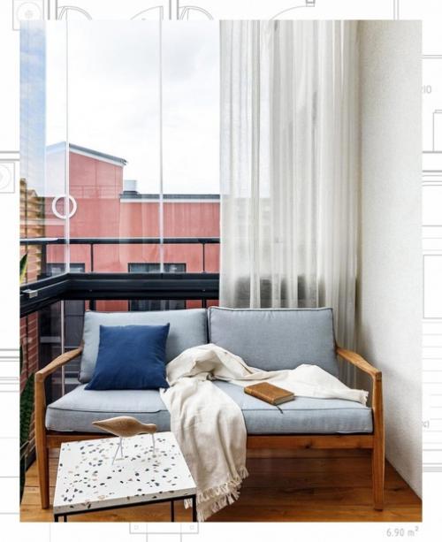 Ритмичный интерьер квартиры на васильевском острове, 70 м. 08