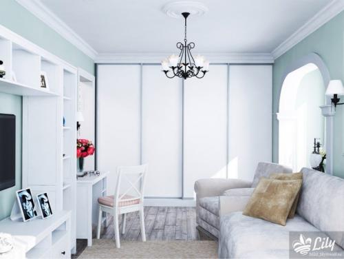 Однокомнатная угловая кирпичная хрущевка для одинокой женщины. 06