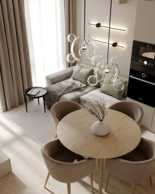 Интерьер квартиры площадью 66 кв. 01